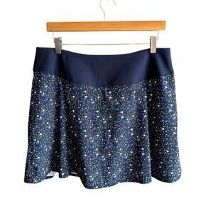 Puma Golf Power shape UPF Blue Polka Dot Skort golf Tennis Athleisure Womens XL